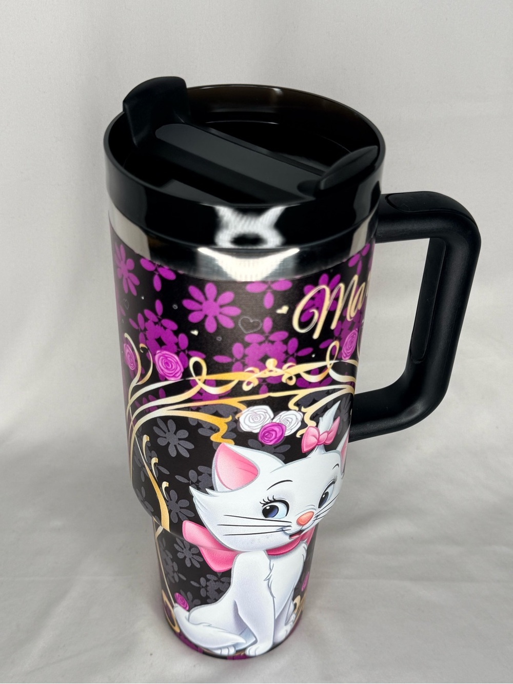 The Aristocats Marie Black & Purple 40oz Insulated Tumbler - Picture 6 of 6